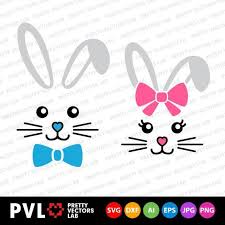 Funny bunny face with easter eggs in a basket with baby rabbit svg file. Bunny Svg Easter Svg Cute Bunny Face Svg Dxf Eps Girl And Etsy Bunny Svg Easter Svg Bunny Face