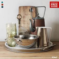 012 Free 3d Model On Behance In 2020 Kitchenware Set 3d Model Kitchenware
