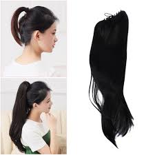 Ponytail hairstyles are gaining more and more popularity in 2021 as guys from all walks of life and different professions grow out their locks. Hair Tail Hairpiece Ponytail Synthetic Hair Long Straight Fake Ponytails Clip On Ebay