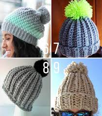 This free beanie knitting pattern is made up entirely of knits and purls, making it perfect for beginners and a quick knit for old hands. Slope Style 13 Free Knit Crochet Chunky Hat Patterns