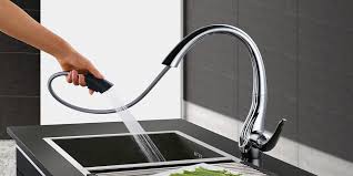 Best pull down kitchen faucets 2020 reviews rolling. Fancy Hidden Pull Down Sleek Kitchen Faucet