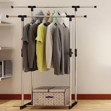 ●elegant and modern design lifting drying rack/lifting clothes hanger. Double Folding Metal Coat Rack Clothes Rail Hanging Garment Dress Coat Storage Shelf With Wheels Simple Shoe Rack Home Furniture Wardrobes Aliexpress