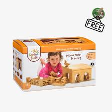 So we figured it's high time we showed it and offered some guidelines to anyone who feels inspired to. Lanka Kade Pig And Sheep Barn 18 Colourful Wooden Pieces Envirotoy