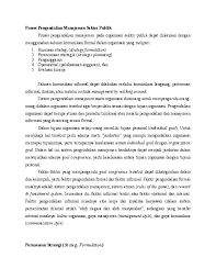 Berikut ini merupakan karakteristik organisasi 7. Struktur Dan Proses Pengendalian Manajemen Sektor Publik