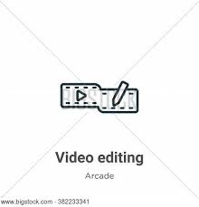 Select background pictures from our library or upload your own. Video Editing Icon Vector Photo Free Trial Bigstock