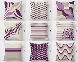 Purple Throw Pillow Cover Lavender Lilac Violet Beige Cushion Etsy In 2020 Decorative Cushions Decorative Pillow Covers Purple Pillow Covers