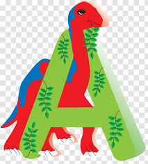 Or you could decorate a girl's room by printing out the letters of her name and making a cute banner above her bed… so many options! Dinosaur Alphabet Letter Birthday Tyrannosaurus Rex Dino Names Transparent Png
