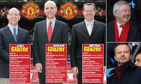 New man utd director joel glazer interview: The Glazer Brothers Are Nowhere To Be Seen And Their Neglect Is Ruining Man United Daily Mail Online