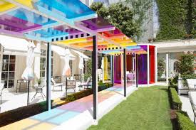 In Paris Conceptual Artist Daniel Buren Takes A Colorful Pause At Le Bristol Hotel Bristol Paris Daniel Buren Installation Art