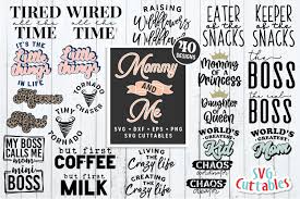 Download Mom And Me Svg Bundle Mom Shirt Bundle 1279796 Cut Files Design Bundles