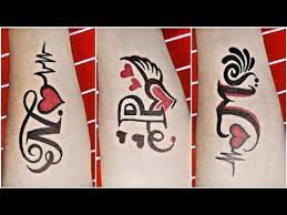 Check out amazing tattoodesign artwork on deviantart. Very Simple Letter Tattoo Designs Of P N And M Youtube
