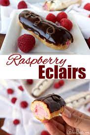 Raspberry Eclairs Raspberry Eclairs Eclair Recipe Dessert Recipes