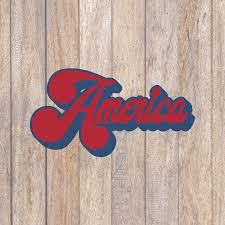 Download Vintage America Text Svg 4th Of July Patriotic America Summer