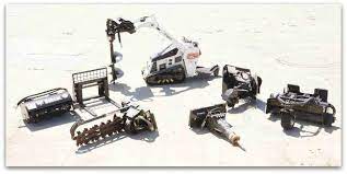 Bobcat Attachments Construction Vehicles Contemporary House Exterior Skid Steer Attachments