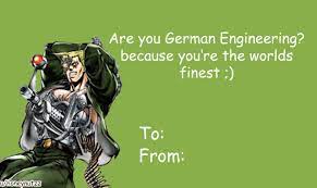 Valentine Card Design Anime Jojo Valentines Card Sheldon cooper from the big bang theory uses science to demystify the 'love is in the air'. anime jojo valentines card