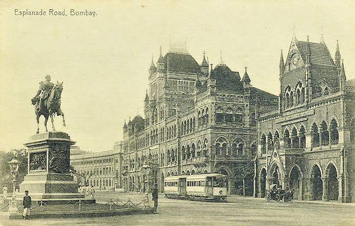 The Streets Of Bombay During The British Era, 5 Postcards 1900s - Past-India