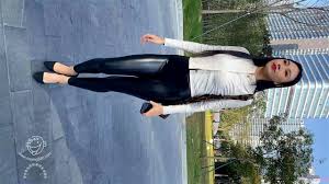 MJpov P. Dress showcasing elegance a Chinese girl in a provocative dress