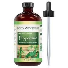 You can also use peppermint essential oils on the skin and to promote healthy hair. Body Wonders 100 Pure Peppermint Essential Oil 4 Fl Oz Premium Therapeutic Grade Essential Oil For Aromatherapy Natural Solution For Repelling Mice Spiders Pest Buy Online In