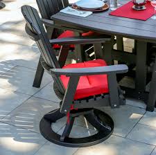 Berlin Gardens Comfo Back Swivel Rocker Dining Chair Poly Furniture Chair Swivel Rocker Chair