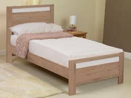 Wooden slats and extra middle leg to add extra strength. Sweet Dreams Tokyo Single Light Oak And White Bed Frame Single Wooden Beds