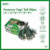 Ofiskita | Treasury Tag / Tali Hijau ( 4'' / 5''/ 6''/ 7''/ 8 ...