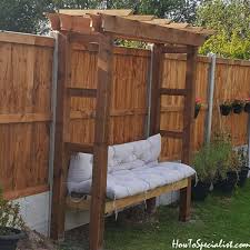Add a focal point to your garden with this easy to build arbor bench. Arbor With Bench Diy Project Howtospecialist How To Build Step By Step Diy Plans