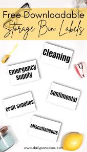 Need some help getting your garage organized? Use These Free Printable Garage Bin Labels To Create A Unified Polished Look In Your Storage Labels Printable Storage Bin Labels Printable Labels Organization