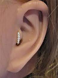 14k Solid White Gold Ultimate Tragus Piercing Hoop Etsy Tragus Piercing Hoop Tragus Hoop Gold Tragus Piercing