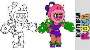 We're compiling a large gallery with as high of quality of images as we can possibly find. How To Draw Rosa New Brawler From Brawl Stars Brawl Talk New Brawler Star Coloring Pages Drawing Lessons For Kids Cartoon Network Characters