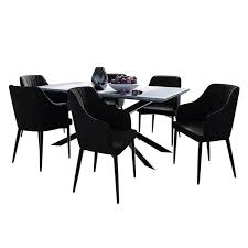 Argos home lido glass extending dining table & 6 chairs. Alfred Dining Table With 6 Elly Chairs Set