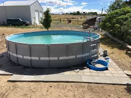 Landscape Around The Above Ground Pool Backyard Pool Landscaping Pool Landscaping Hot Tub Landscaping