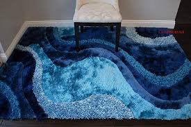 Black And Blue Area Rug Amazon Com La 8 X10 Dark Blue Light Blue 3d Shag Shaggy Area Rug Carpet Striped Woven Braided Hand Living Room Sofa Design Rugs On Carpet Modern Contemporary