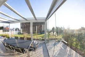 Terrasse Mit Schiebeturen Verglasen Sommergarten Terrassenuberdachung Wintergarten