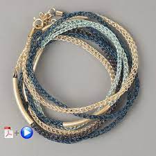 Popular wire crochet yarn of good quality and at affordable prices you can buy on aliexpress. Layering Bracelet Wire Jewelry Video Pattern Yooladesign