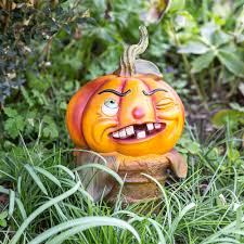 Gartenfigur Kurbis Gruslige Kurbisfigur Dekoration Garten Terasse Gartendeko Garten Deko Gartendekoration