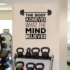 Pin On Gym Motivation Quotes Wall Decals