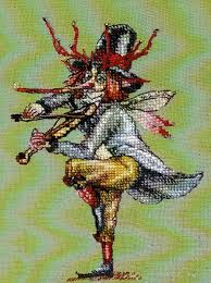 12 days of christmas (68). Le Gallois Du Tywyth The Welsh Fiddler Cross Stitch Pattern By Nimue Fee Main