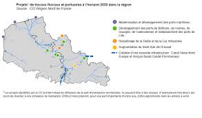 Il se relève vers l'avesnois, où affleure le socle primaire ardennais, puis s'enfonce lentement vers le « bas pays » et la plaine de. Le Reseau Fluvial En Nord Pas De Calais Et Les Travaux Envisages
