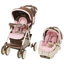 Love This Stroller Set From Target Love The Pink And Brown Mix Baby Travel Gear Best Baby Travel System Baby Strollers