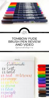 Tombow Fudenosuke Pen Review Hand Lettering Tutorial Tombow Fudenosuke Lettering Tutorial