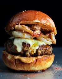 Thekitchenfrontier Mexican Chorizo Garlic Shrimp Burger Food Burger