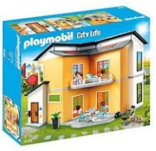 Amazon Com Playmobil Modern House Building Set Toys Games Modern House Modern Luxury Bedroom Furniture Building A House