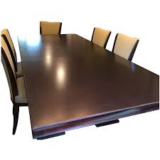 We have a broad selection of dining room tables, pub tables, chairs, bars, bar stools, baker's racks, buffets, servers, china cabinets, and more. Baker By Barbara Barry Expandable Dining Table W 8 Chairs Aptdeco
