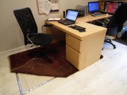 Lip shape for extended under desk coverage, 45w x 53l. Rugbuddy Under Rug Heater Bewarmer Ltd