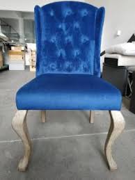 Available in a range of colours. China Silver Lion Shaped Knocker Blue Velvet Tufted Dining Room Chairs China Velvet Dining Chairs Dining Room Chairs