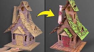 Fairies Welcome Diy Cardboard Fairy House Youtube Fairy House Fairy House Crafts Fairy House Diy