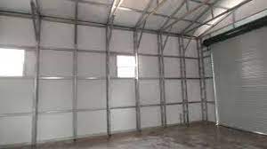 Carolina Carports Inc 40x40x14 Steel Building Interior Youtube