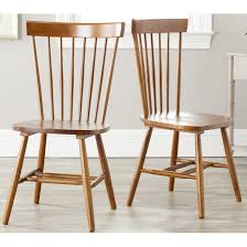 Safavieh Country Classic Dining Country Lifestyle Spindle Back Dark Oak Brown Dining Chairs Set Of 2 Spindle Dining Chair Brown Dining Chairs Dining Chairs