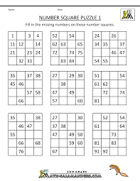 Number Square Puzzles