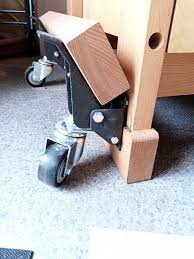 How to make retractable casters!: Diy Retractable Castors For Workbench